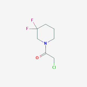 molecular formula C7H10ClF2NO B1475630 2-氯-1-(3,3-二氟哌啶-1-基)乙酮 CAS No. 1890515-35-1