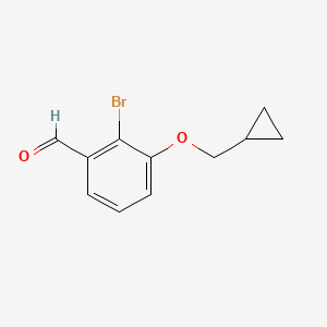 2-Bromo-3-cyclopropylmethoxybenzaldehyde