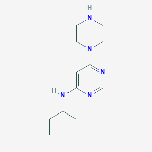 molecular formula C12H21N5 B1475648 N-(sec-butyl)-6-(piperazin-1-yl)pyrimidin-4-amine CAS No. 1904095-40-4