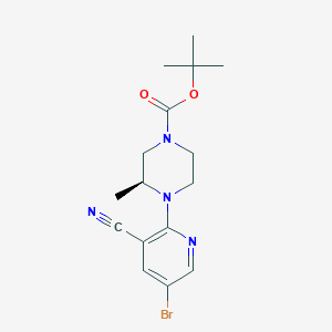 (S)-tert-Butyl 4-(5-bromo-3-cyanopyridin-2-yl)-3-methylpiperazine-1-carboxylate
