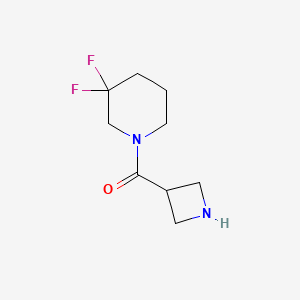 molecular formula C9H14F2N2O B1475653 氮杂环丁-3-基(3,3-二氟哌啶-1-基)甲酮 CAS No. 1896965-77-7