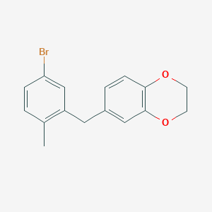 6-(5-Bromo-2-methylbenzyl)-2,3-dihydrobenzo[1,4]dioxine