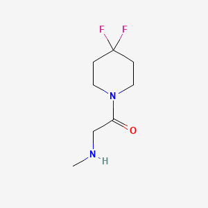 molecular formula C8H14F2N2O B1475663 1-(4,4-Difluoropiperidin-1-yl)-2-(methylamino)ethan-1-one CAS No. 1889798-59-7