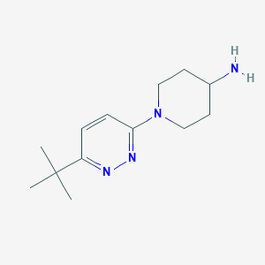 molecular formula C13H22N4 B1475665 1-(6-(Tert-butyl)pyridazin-3-yl)piperidin-4-amine CAS No. 1890434-08-8