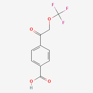 molecular formula C10H7F3O4 B1475670 4-[2-(Trifluoromethoxy)acetyl]benzoic acid CAS No. 2208654-78-6