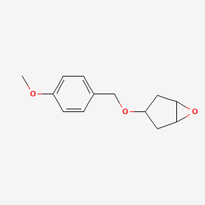 molecular formula C13H16O3 B1475672 3-[(4-Methoxyphenyl)methoxy]-6-oxabicyclo[3.1.0]hexane CAS No. 1704434-36-5