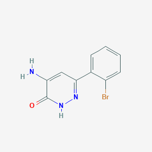 4-Amino-6-(2-bromophenyl)pyridazin-3-ol