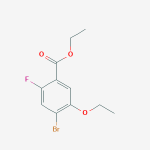 molecular formula C11H12BrFO3 B1475674 Ethyl 4-bromo-5-ethoxy-2-fluorobenzoate CAS No. 1694637-08-5