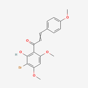 1-(3-Bromo-2-hydroxy-4,6-dimethoxyphenyl)-3-(4-methoxyphenyl)prop-2-en-1-one