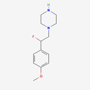 1-(2-Fluoro-2-(4-methoxyphenyl)ethyl)piperazine