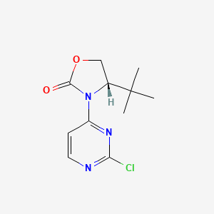 (4S)-4-tert-butyl-3-(2-chloropyrimidin-4-yl)-1,3-oxazolidin-2-one