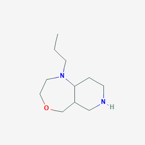 molecular formula C11H22N2O B1475688 1-Propyldecahydropyrido[4,3-e][1,4]oxazepine CAS No. 2098030-24-9