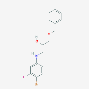 1-(Benzyloxy)-3-((4-bromo-3-fluorophenyl)amino)propan-2-ol