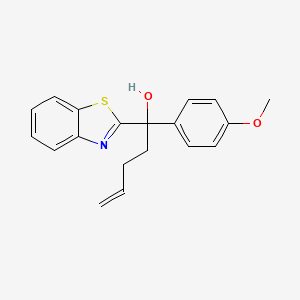 1-(Benzo[d]thiazol-2-yl)-1-(4-methoxyphenyl)pent-4-en-1-ol