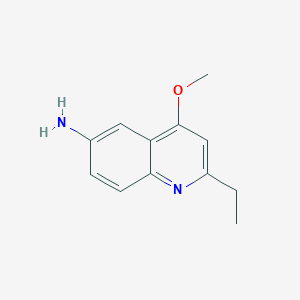 molecular formula C12H14N2O B1475693 2-Ethyl-4-methoxyquinolin-6-amine CAS No. 2092801-02-8