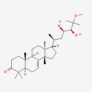 molecular formula C31H52O4 B14756946 (5R,9R,10R,13S,14S,17S)-17-[(2S,4R,5S)-4,5-dihydroxy-6-methoxy-6-methylheptan-2-yl]-4,4,10,13,14-pentamethyl-1,2,5,6,9,11,12,15,16,17-decahydrocyclopenta[a]phenanthren-3-one 