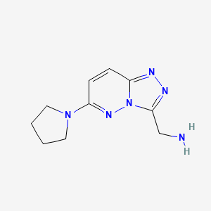 (6-(Pyrrolidin-1-yl)-[1,2,4]triazolo[4,3-b]pyridazin-3-yl)methanamine