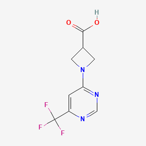 molecular formula C9H8F3N3O2 B1475705 1-(6-(Trifluoromethyl)pyrimidin-4-yl)azetidine-3-carboxylic acid CAS No. 2012863-56-6