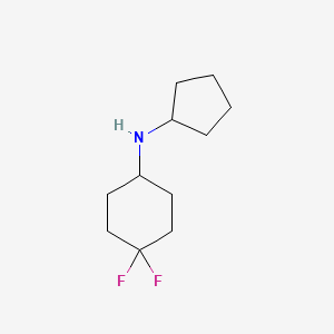 molecular formula C11H19F2N B1475711 N-cyclopentyl-4,4-difluorocyclohexan-1-amine CAS No. 1866528-85-9