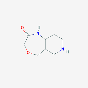 molecular formula C8H14N2O2 B1475713 octahydropyrido[4,3-e][1,4]oxazepin-2(3H)-one CAS No. 2097946-40-0