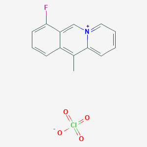 7-Fluoro-11-methylpyrido[1,2-b]isoquinolin-5-ium perchlorate