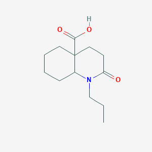 2-oxo-1-propyloctahydroquinoline-4a(2H)-carboxylic acid