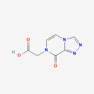 molecular formula C7H6N4O3 B1475728 2-(8-oxo-[1,2,4]triazolo[4,3-a]pyrazin-7(8H)-yl)acetic acid CAS No. 2090278-63-8