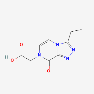 molecular formula C9H10N4O3 B1475729 2-(3-乙基-8-氧代-[1,2,4]三唑并[4,3-a]嘧啶-7(8H)-基)乙酸 CAS No. 2090955-83-0