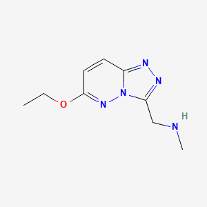 1-(6-ethoxy-[1,2,4]triazolo[4,3-b]pyridazin-3-yl)-N-methylmethanamine