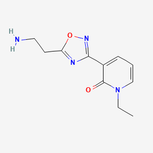 3-(5-(2-aminoethyl)-1,2,4-oxadiazol-3-yl)-1-ethylpyridin-2(1H)-one