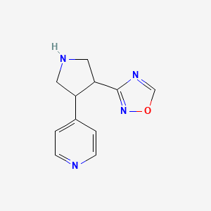 3-(4-(Pyridin-4-yl)pyrrolidin-3-yl)-1,2,4-oxadiazole