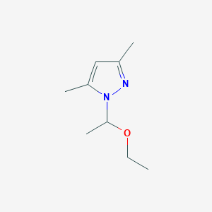 molecular formula C9H16N2O B14757406 1-(1-Ethoxyethyl)-3,5-dimethyl-1H-pyrazole 