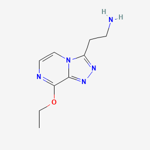 2-(8-Ethoxy-[1,2,4]triazolo[4,3-a]pyrazin-3-yl)ethan-1-amine