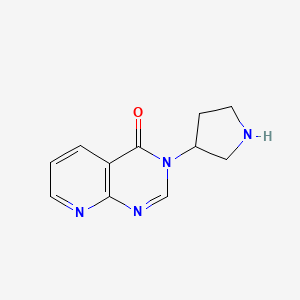 molecular formula C11H12N4O B1475750 3-(pyrrolidin-3-yl)pyrido[2,3-d]pyrimidin-4(3H)-one CAS No. 2098058-66-1