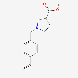 1-(4-Vinylbenzyl)pyrrolidine-3-carboxylic acid