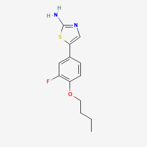 5-(4-Butoxy-3-fluorophenyl)thiazol-2-amine