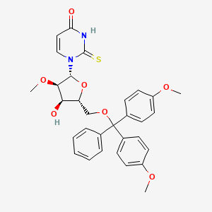 1-[(2R,3R,4R,5R)-5-[[bis(4-methoxyphenyl)-phenylmethoxy]methyl]-4-hydroxy-3-methoxyoxolan-2-yl]-2-sulfanylidenepyrimidin-4-one