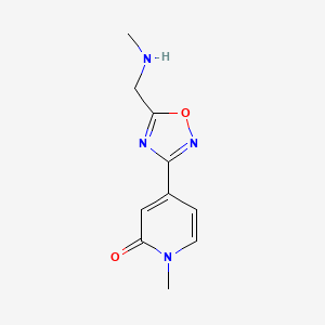 1-methyl-4-(5-((methylamino)methyl)-1,2,4-oxadiazol-3-yl)pyridin-2(1H)-one