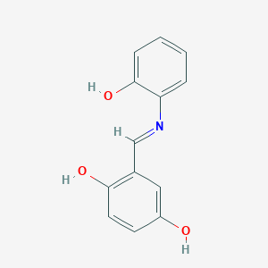 4-Hydroxy-6-[(2-hydroxyanilino)methylidene]cyclohexa-2,4-dien-1-one