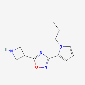 5-(azetidin-3-yl)-3-(1-propyl-1H-pyrrol-2-yl)-1,2,4-oxadiazole