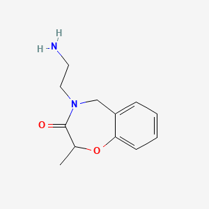 4-(2-aminoethyl)-2-methyl-4,5-dihydrobenzo[f][1,4]oxazepin-3(2H)-one