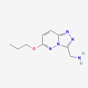molecular formula C9H13N5O B1475772 (6-Propoxy-[1,2,4]triazolo[4,3-b]pyridazin-3-yl)methanamine CAS No. 2098082-62-1
