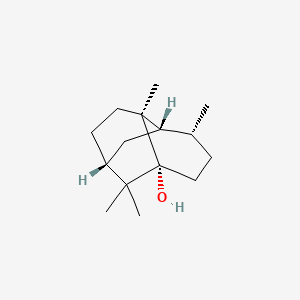 molecular formula C15H26O B14757762 (1R,3R,6R,7S,8S)-2,2,6,8-tetramethyltricyclo[5.3.1.03,8]undecan-3-ol 