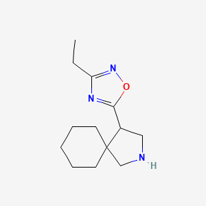 molecular formula C13H21N3O B1475778 3-乙基-5-(2-氮杂螺[4.5]癸烷-4-基)-1,2,4-噁二唑 CAS No. 2098058-80-9