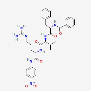 molecular formula C33H40N8O6 B14757802 N-benzoyl-Phe-Val-Arg-p-nitroanilide 