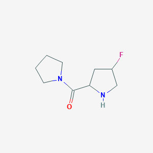 molecular formula C9H15FN2O B1475783 (4-Fluoropyrrolidin-2-yl)(pyrrolidin-1-yl)methanone CAS No. 2097950-52-0