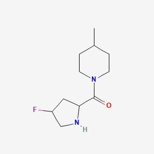 molecular formula C11H19FN2O B1475784 (4-Fluoropyrrolidin-2-yl)(4-methylpiperidin-1-yl)methanone CAS No. 2097950-56-4