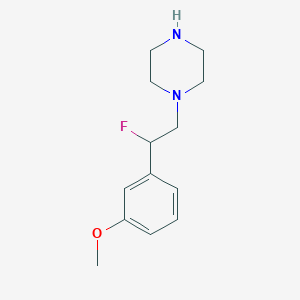 1-(2-Fluoro-2-(3-methoxyphenyl)ethyl)piperazine