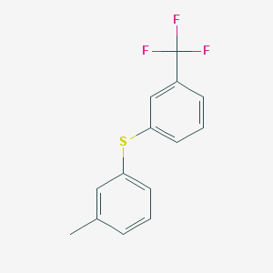 1-Methyl-3-{[3-(trifluoromethyl)phenyl]sulfanyl}benzene