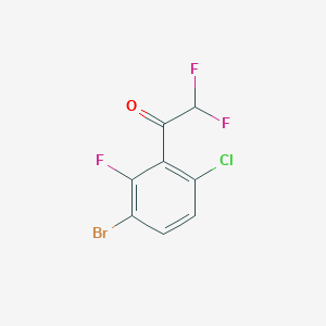 1-(3-Bromo-6-chloro-2-fluorophenyl)-2,2-difluoroethanone